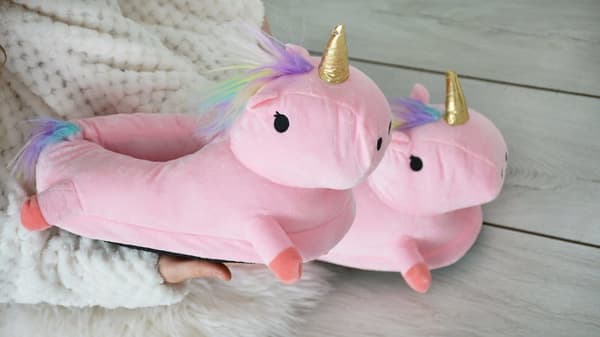 Unicorn hjemmesko Pink – Hjemmesko One Size størrelse 36 – 41