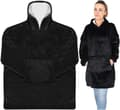 Miniatyrbilde 1 av 7: XXL Sweatshirt Filt - Svart, varm og koselig Oversize-genser