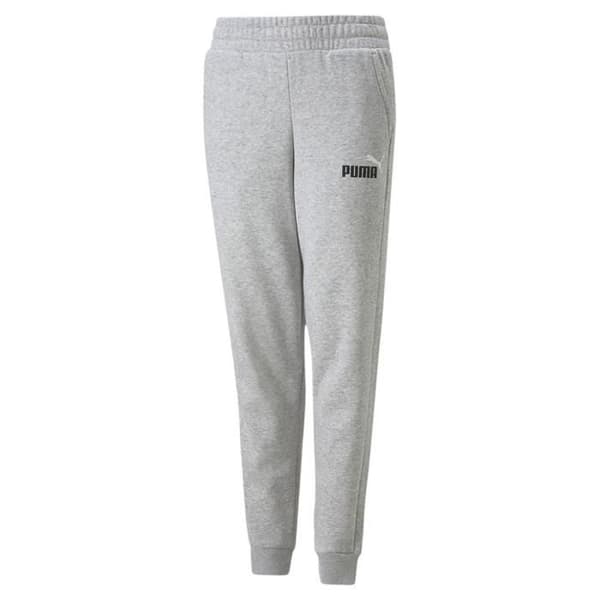 Träningbyxor - PUMA - Ess+ 2 Col Logo - Ljusgrå Melange - Unisex baby - Bekväm och hållbar