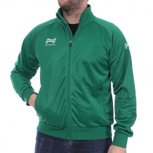 Grön träningsoverall för män Hungaria Training Premium 15 - Fotboll - Långa ärmar - Polyester