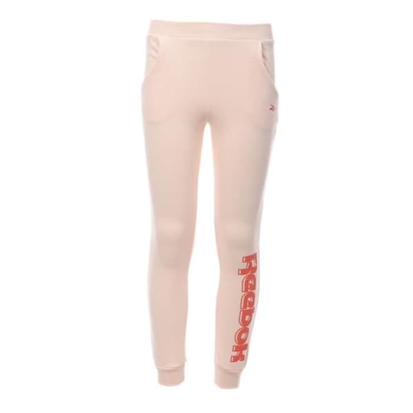 Jogging - Reebok - Wood Mark Jogger - Rosa - Elastisk midja - Långa ärmar