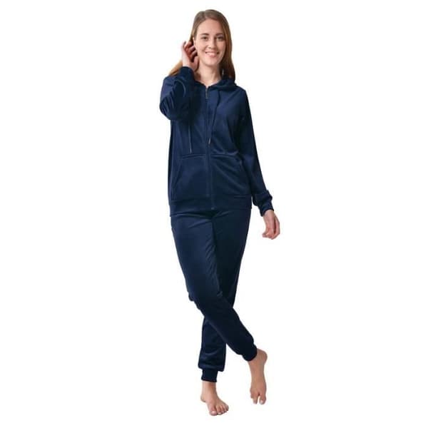 RAIKOU Träningsoverall för kvinnor Sammet Sportswear Set Långärmad hoodie+joggingbyxor Loungewear Pyjamas S-XL