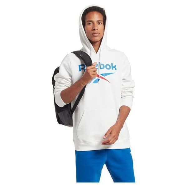 Träningsbyxor - Reebok - Identity Fleece - Vektorgrafik Blå-Vit - Bekväm - Andas