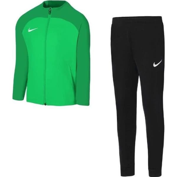 Nike Academy Pro träningsoverall för barn - Grön/svart - Avslappnad passform - Dri-Fit-teknik - Fickor med dragkedja