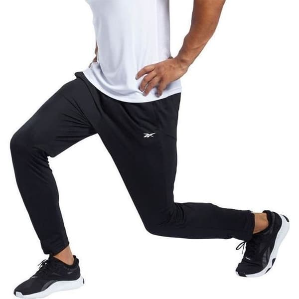 Träningsbyxor - Reebok - Workout Ready Knit - Svart - Slim fit - Andningsbar