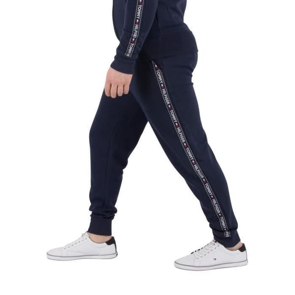 Joggers - Tommy Hilfiger - Marinblå - Dragsko - Sidofickor - Elastiska i vristerna