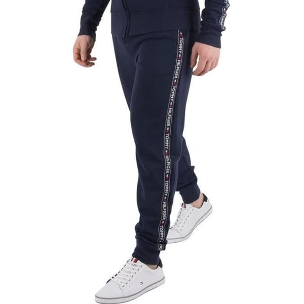 Joggers - Tommy Hilfiger - Marinblå - Dragsko - Sidofickor - Elastiska i vristerna