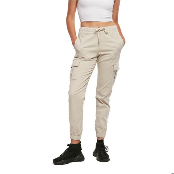 Cargo byxor - Urban Classics - Hög midja joggingbyxor - Bekväm - 98% bomull - Elastisk