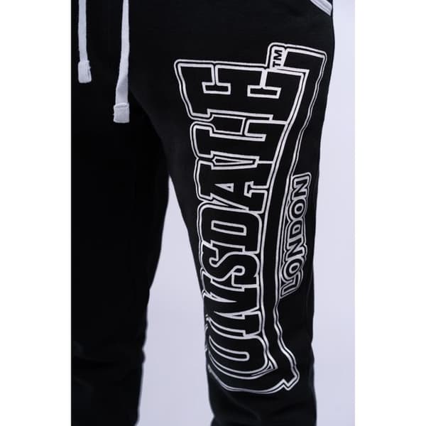 Joggingbyxor - Lonsdale - Marldon - Slim fit - Svart - Kontrastdetaljer