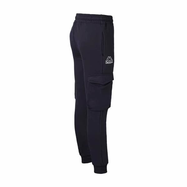 Cargo Byxa - Logotyp - Kille - Blå - 100% Bomull - Slim Fit - Optimal Komfort