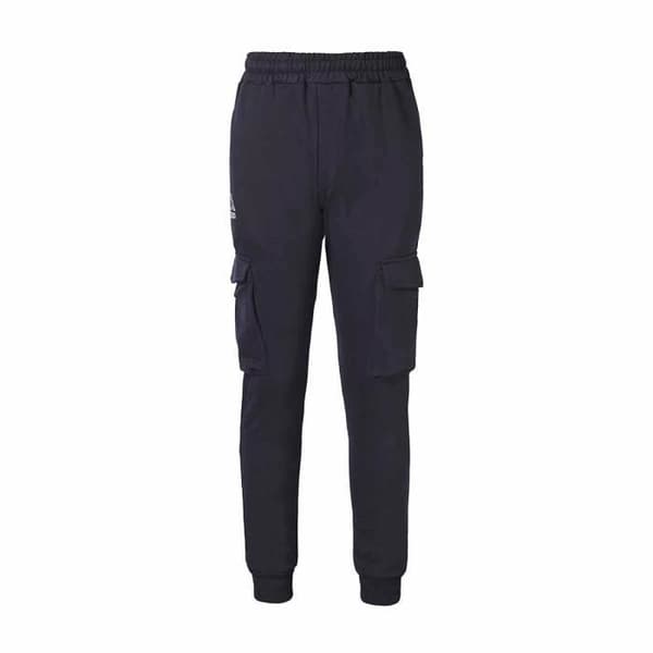Cargo Byxa - Logotyp - Kille - Blå - 100% Bomull - Slim Fit - Optimal Komfort