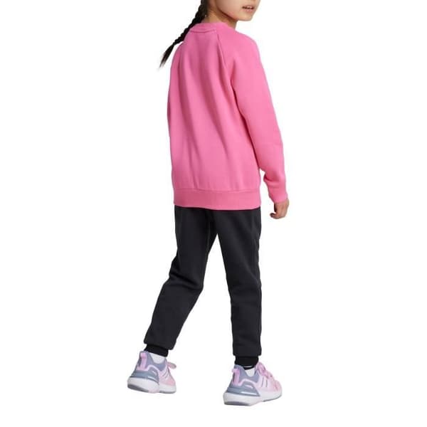 Träningsoverall Flicka - Adidas - Essentials Logo Fleece - Rosa - Långa ärmar - Svalande