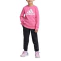 Miniatyrbild 1 av 4: Träningsoverall Flicka - Adidas - Essentials Logo Fleece - Rosa - Långa ärmar - Svalande