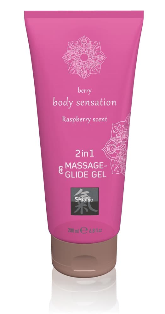 Shiatsu Raspberry Scent 2in1 Massage & Glid 200 ml CDON