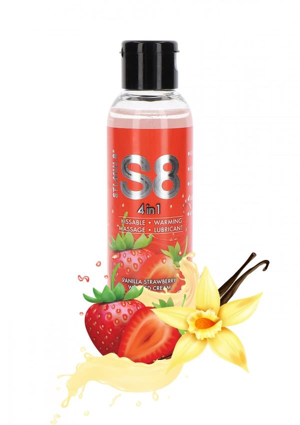 Värmande glidmedel jordgubbe - 125 ml