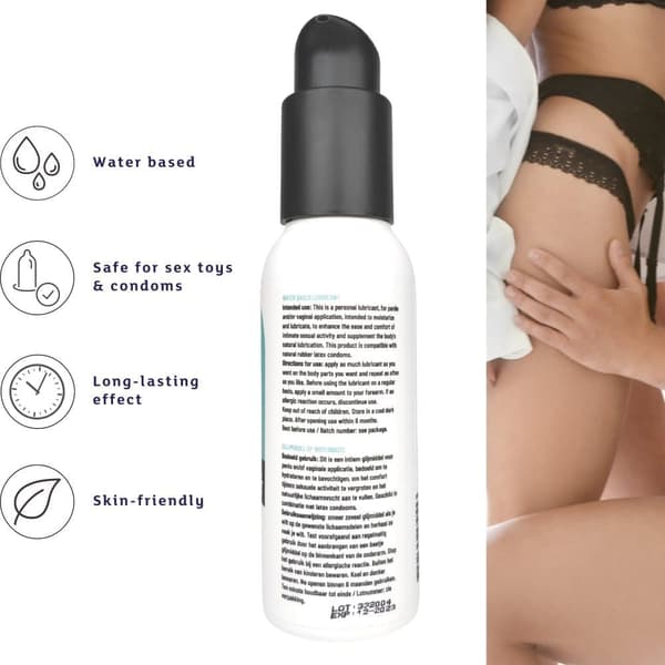 Glidecreme Vandbaseret - Glidecreme til kvinder og mænd - Parabene & Glycerin fri - 100 ml