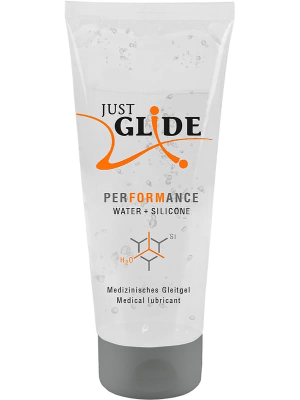 Just Glide: Performance, Vatten- och Silikonbaserat Glidmedel 200 ml