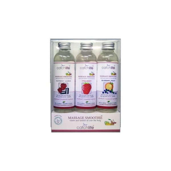 Glidmedel Nature Body 3 x 75 ml Jordgubbe Persika Hallon