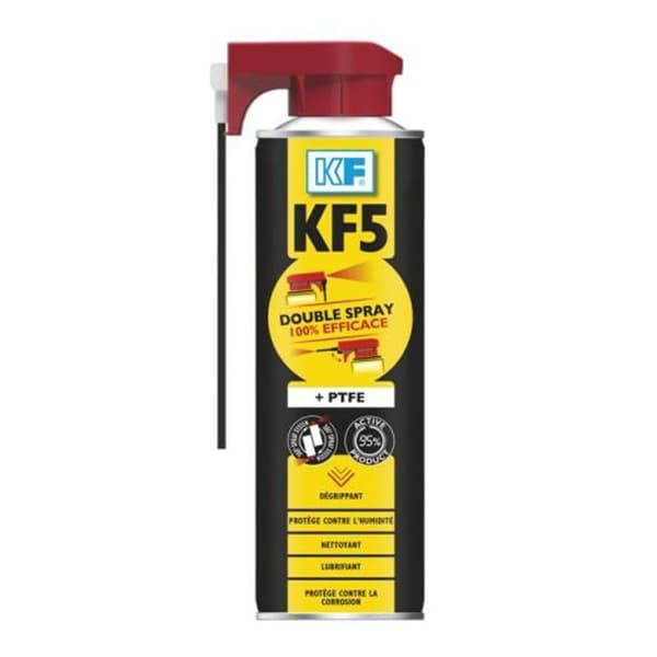 Multifunktionell smörjande penetrerande olja PTFE dubbelspray 500ml - KF - 6040