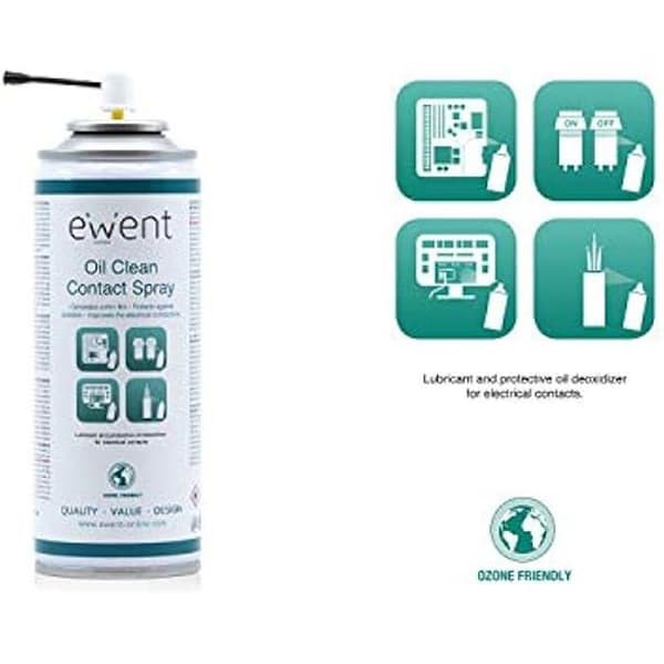 Ewent EW5615 Yellow Contact Deoxidizer Spray 200 ML
