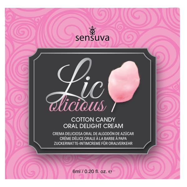 Smaksatt glidmedel Sensuva Sockervadd 6 ml