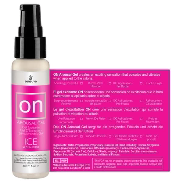 Stimulerende Gel Tyggegummi Sensuva Ice 29 ml