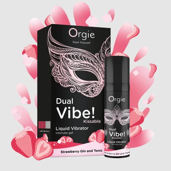 Orgies - Dual Vibe! Liquid Vibrator 15ml - Strawberry Gin and Tonic