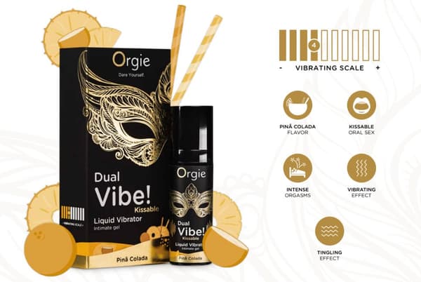 Orgies - Dual Vibe! Liquid Vibrator 15ml - Pina Colada
