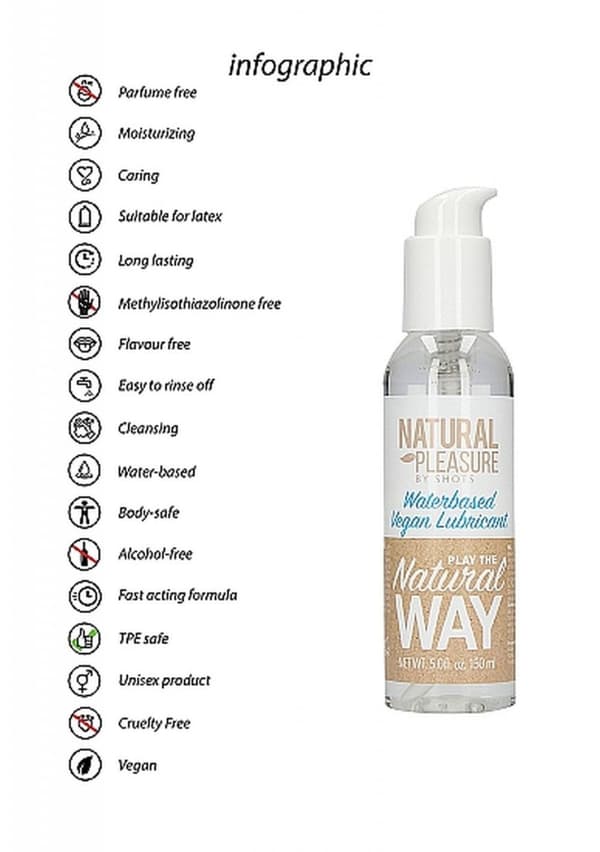Vandbaseret vegansk glidecreme 150 ml