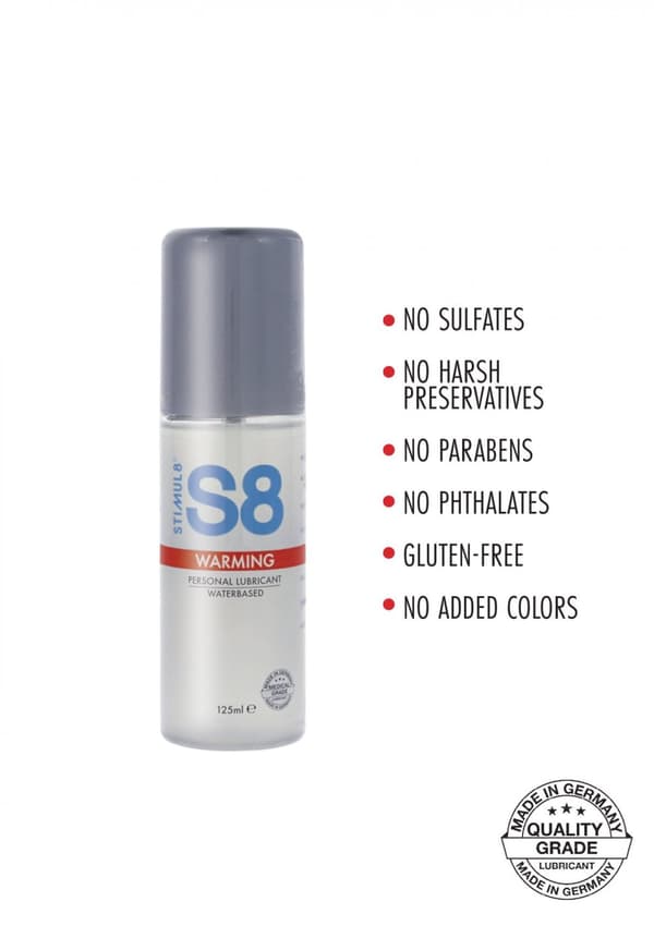 S8 WB Warming Lube 125ml Warming