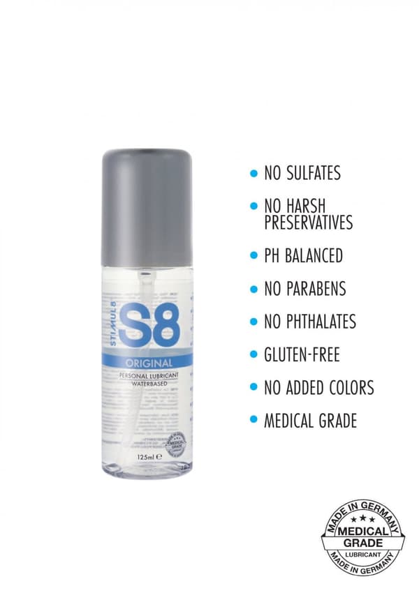 S8 vandbaseret glidecreme 125ml Original