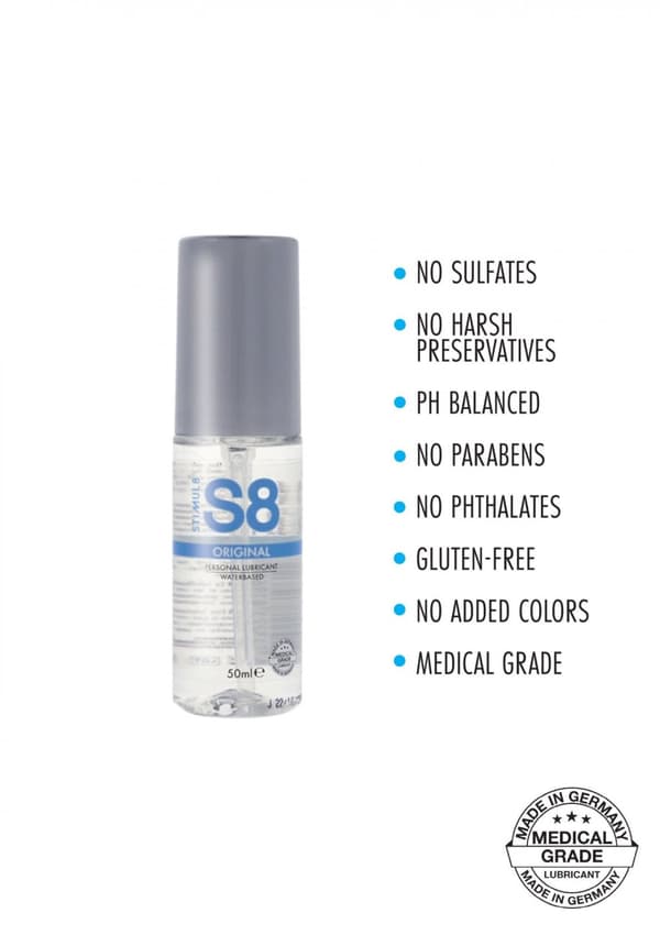 S8 Vandbaseret glidecreme 50ml Original