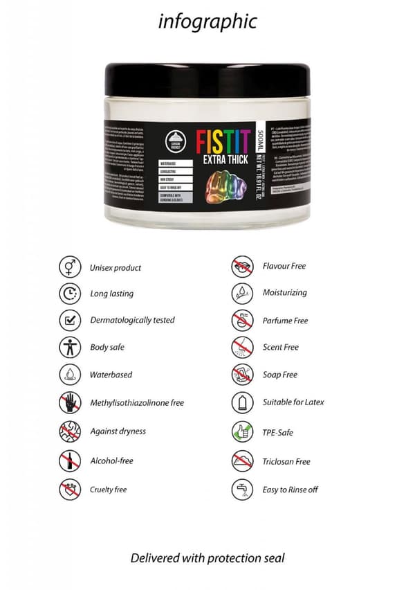 Fist It Extra Thick Rainbow 500 ml