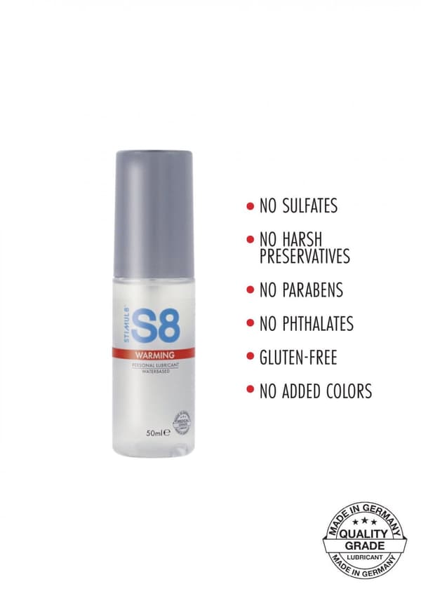 S8 WB Warming Lube 50ml Warming