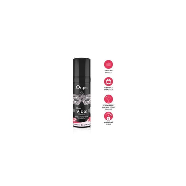 Glidmedel Orgie 15 ml Jordgubbe Vibrator
