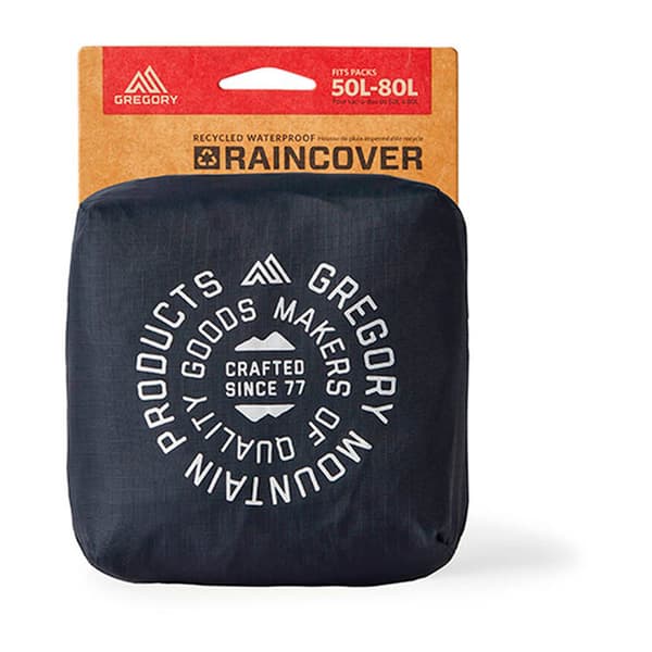 Gregory Raincover 50-80l Regnslag Sort