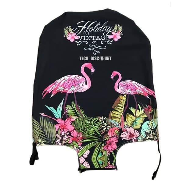 TD® TEMPSA Elastic Travel Bagage Resväska Skyddsöverdrag Par flamingo 22 M Innehåller endast skyddsöverdrag