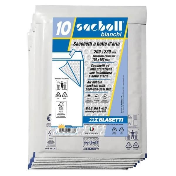 Resväska - Blasetti - 881 - Bagageutrymme - Vit - Polyeten - Italien