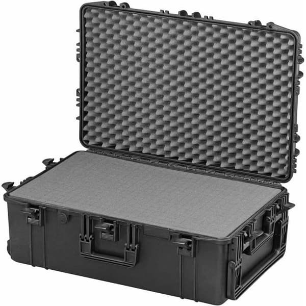 Hermetisk resväska MAX 750H280HDS 750x480x280mm Svart