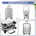 Miniatyrbild 8 av 8: Lollanda Transparent skyddsfodral för resväska – vattentätt, dammtätt, slitstarkt och extra tjockt skydd för kabinväskor och resväskor