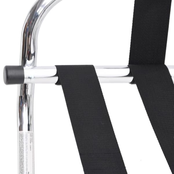 vidaXL Bagagehylla med ryggstöd silver 56x39x52cm