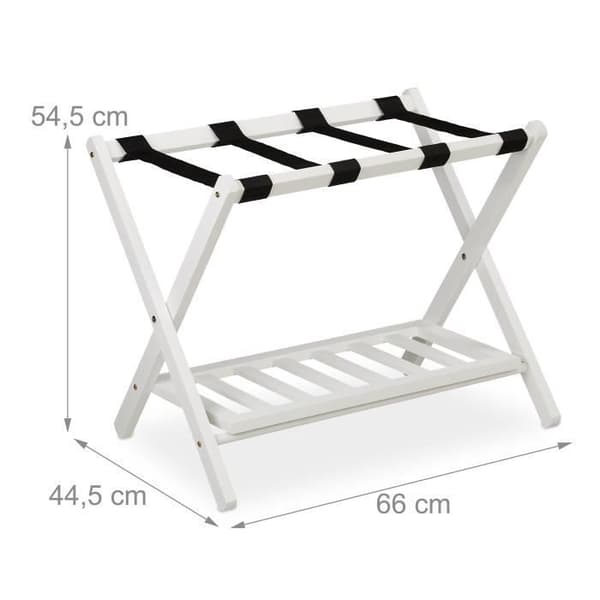 Fällbar bagagehylla med 2 hyllplan - 10029975-49