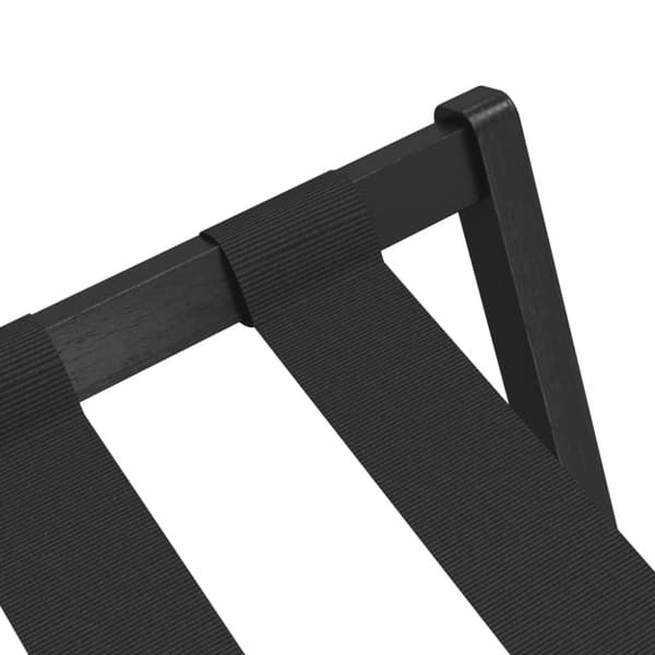 vidaXL kuffertbænk 68,5x38x58 cm bambus sort -  Kuffertstativer