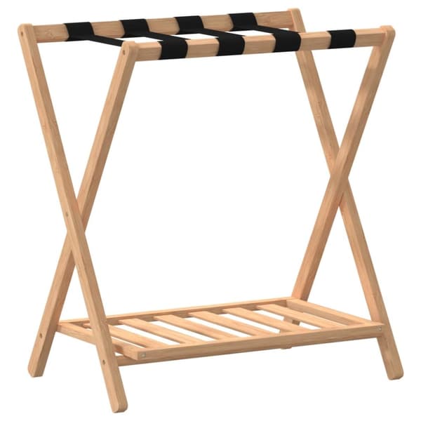 vidaXL Matkalaukkuteline 68x38x58 cm bambu -  Laukkutelineet