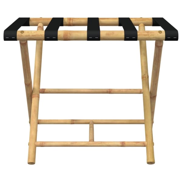The Living Store Kokoontaittuva matkalaukkuteline 62x42x50,5 cm bambu - Laukkutelineet
