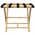 Pikkukuva 5 / 9: The Living Store Kokoontaittuva matkalaukkuteline 62x42x50,5 cm bambu -  Laukkutelineet