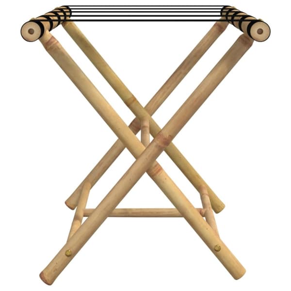 The Living Store Kokoontaittuva matkalaukkuteline 62x42x50,5 cm bambu - Laukkutelineet