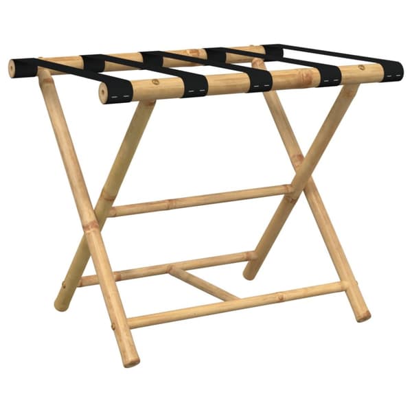 The Living Store Kokoontaittuva matkalaukkuteline 62x42x50,5 cm bambu - Laukkutelineet