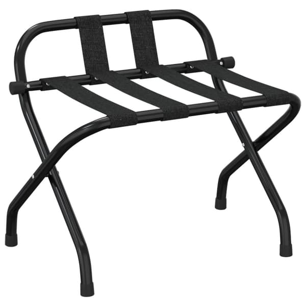 Matkalaukkuteline selkänojalla musta 56x39x52 cm - Matkalaukkuteline Selkänojalla - Matkalaukkutelineet Selkänojalla - Home & Living
