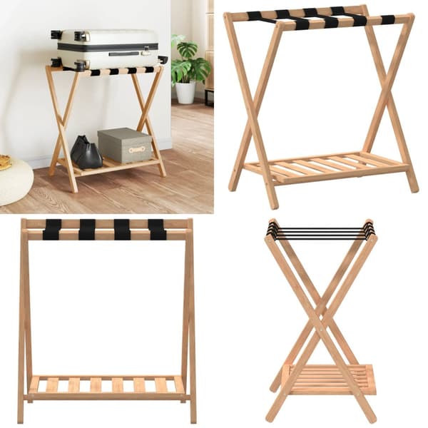 Bagagehylla 68x38x58 cm bambu - Bagagehylla - Bagagehyllor - Home & Living
